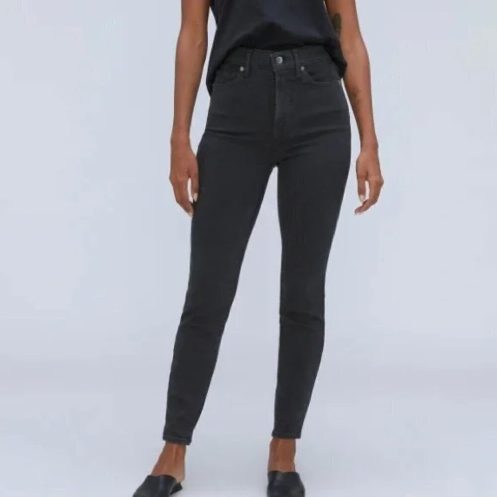 Everlane Black "Ankle" High Rise Skinny Jeans Women's Size 30